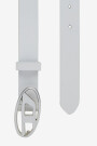 CINTURON D LOGO B-1DR Blanco