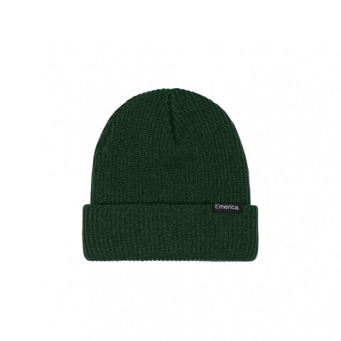 Gorro Emerica Logo Clamp Beanie - Black Green