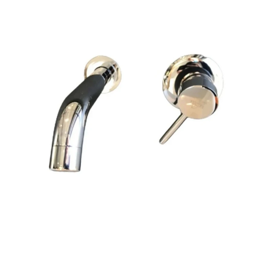 Grifería de Lavatorio de Pared Monocomando Cromado Línea Birillo Grifería de Lavatorio de Pared Monocomando Cromado Línea Birillo