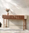 Mesa de centro Coffe Side Linea Manhattan Off White