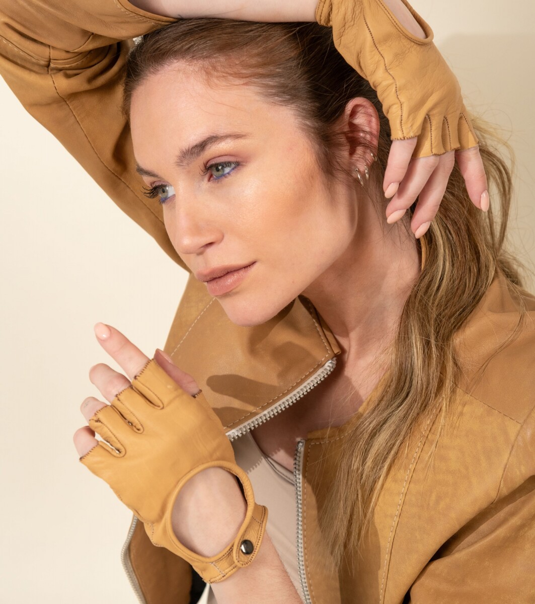 Guantes de Conducir - Camel 