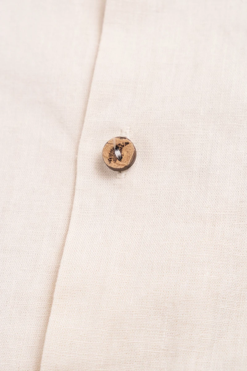 CAMP-COLLAR BOXY SHIRT Cream