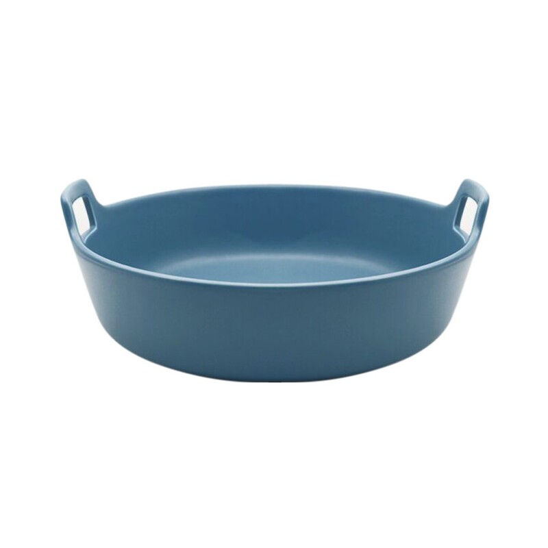 Ensaladera Selecta en cerámica con asas 30x29x9cm Azul
