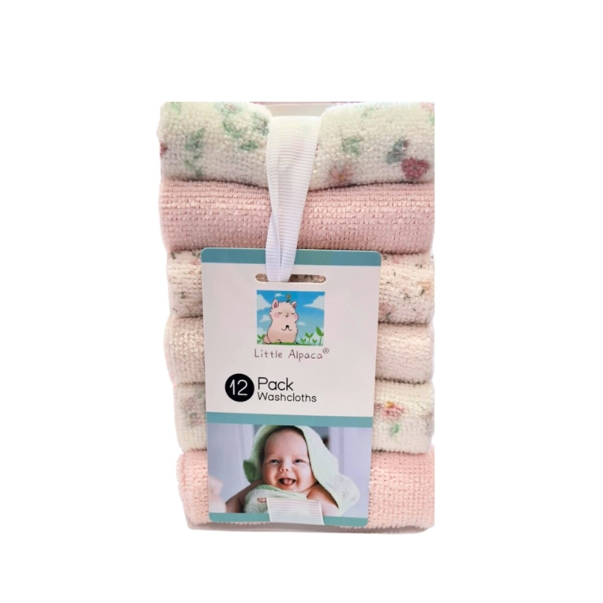 Pack x12 Babitas lavables - Tono rosa pastel 
