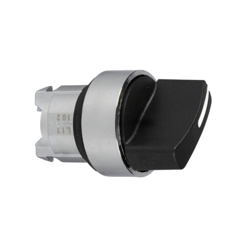 Cabezal selec. 2 pos. c/retorno maneta corta ø22mm TL5476
