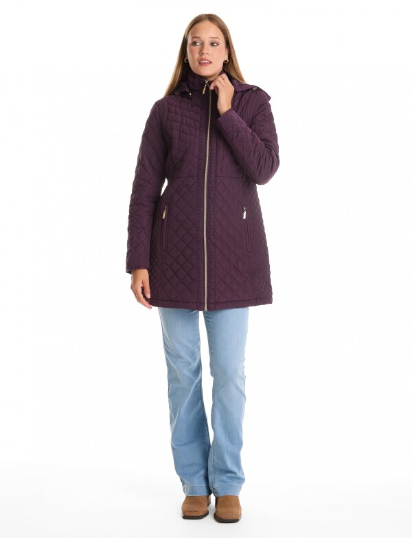 Campera Capitoneada & Capucha Desmontable VIOLETA