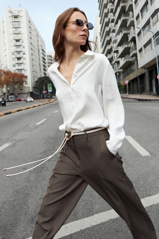 Camisa clasica crudo
