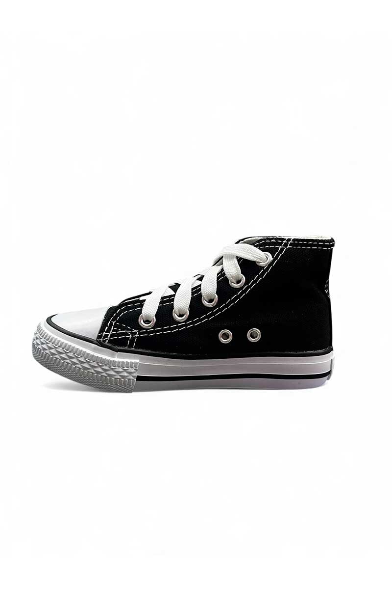 BOTA DEPORTIVA MEDIO BASKET LONA NIÑO Negro