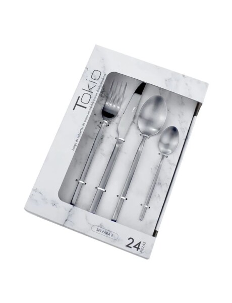 SET 24 PIEZAS CUBIERTO ACERO INOX MATE TOKIO SET 24 PIEZAS CUBIERTO ACERO INOX MATE TOKIO