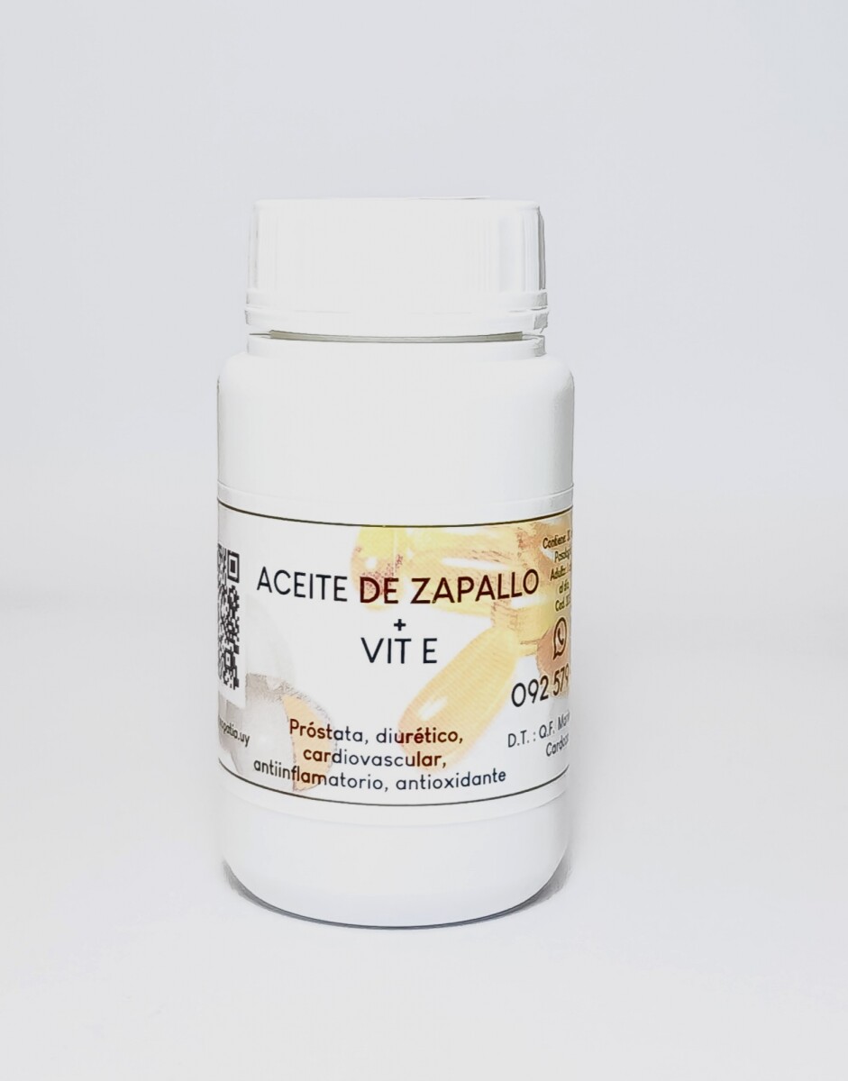 Aceite de Zapallo + Vitamina E · 30 caps 