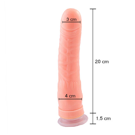 Vibrador Banana Con Ventosa Piel