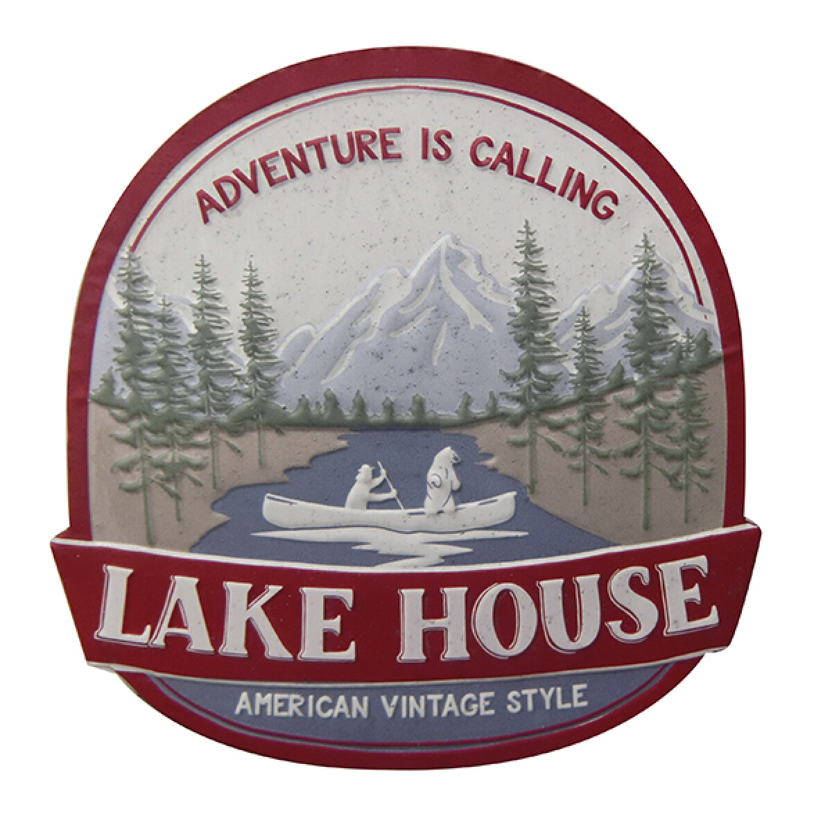 Cartel Lata Lake House 41 x 41 cm 