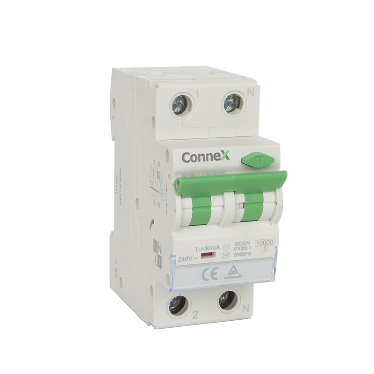 Llave térmico-dif. combinado 2P 6A 30mA 10kA - CN1606 
