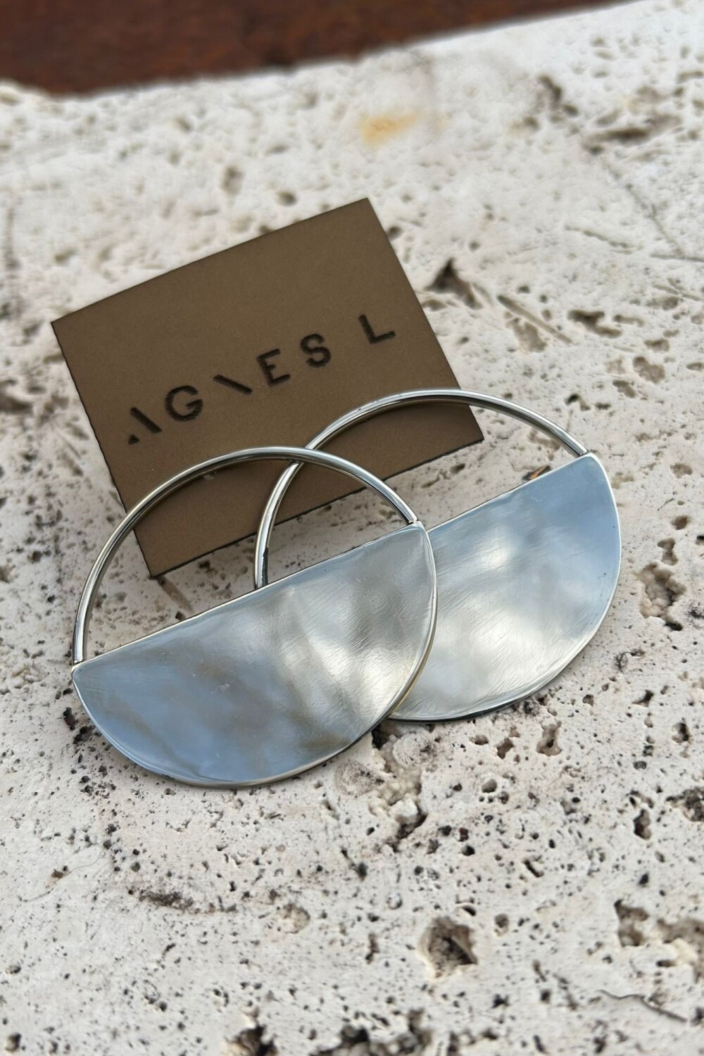 Medio Círculo Earrings Alpaca