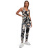 Meridian Fitted CropTankPrnt-BLK BLK-001