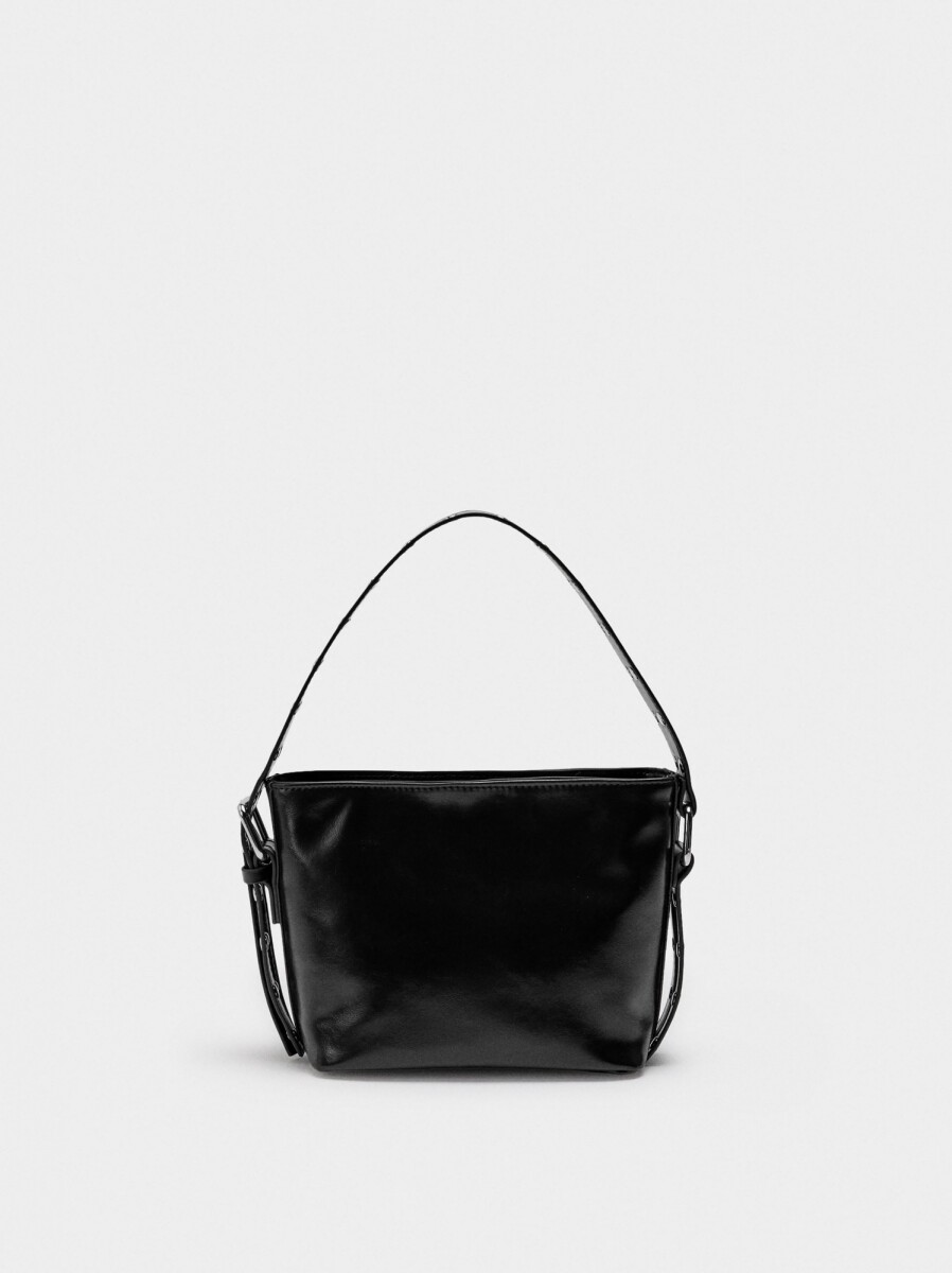 Bolso Bombonera Con Tachuelas - negro 