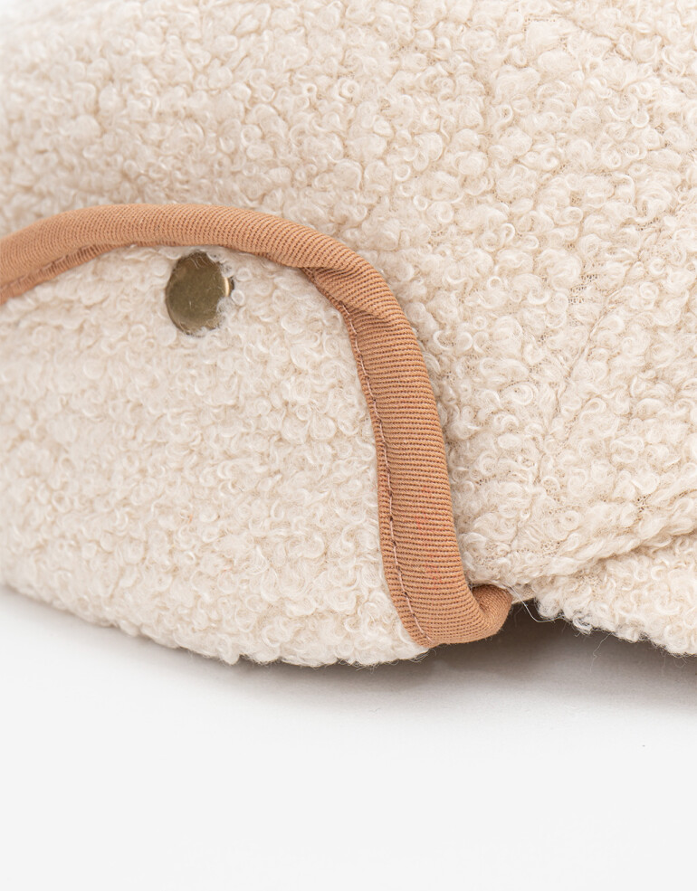 Caps Gorra De Corderito - Blanco Crudo