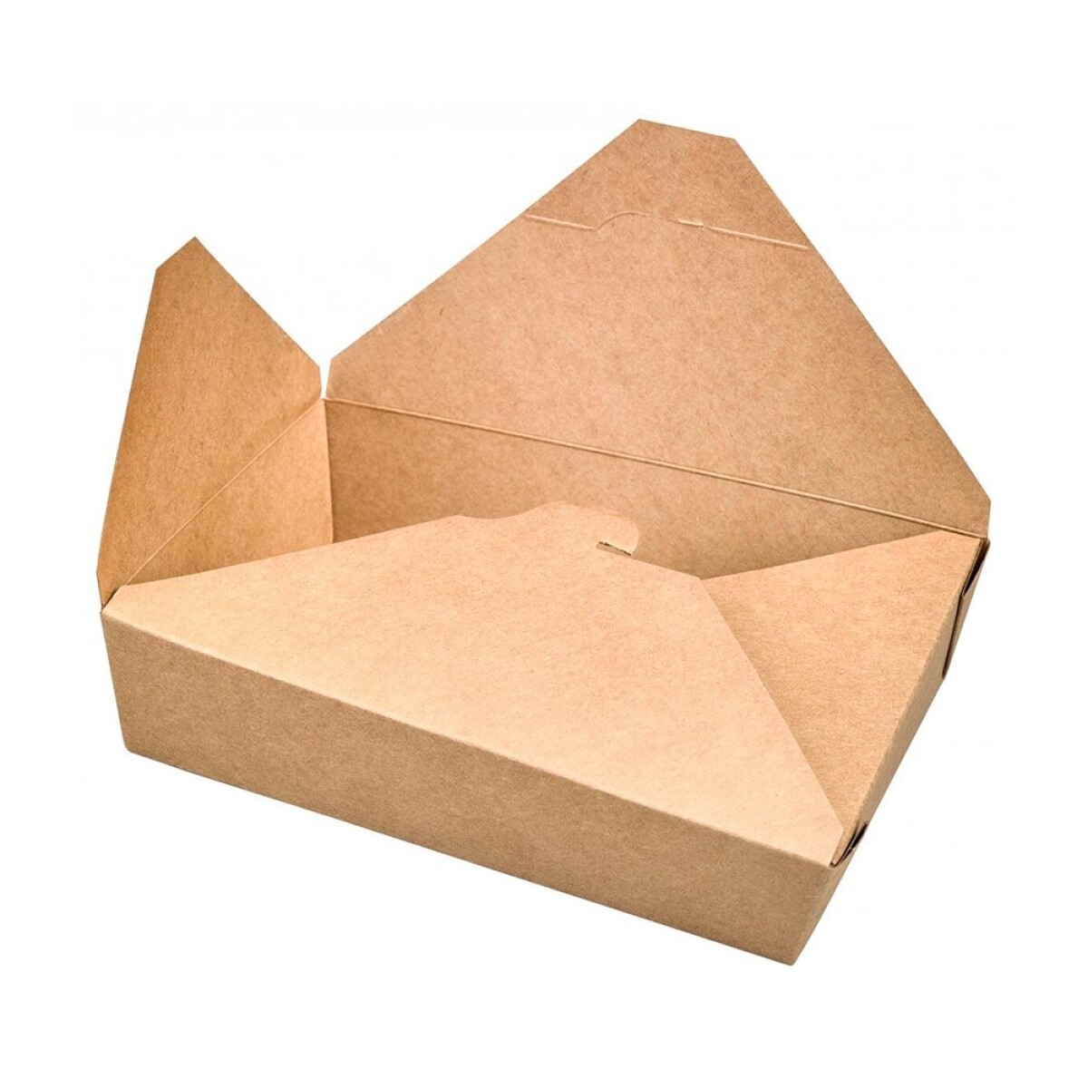 Envase de cartón kraft, caja rectangular 215 x 160 x 50 mm - 50 u 