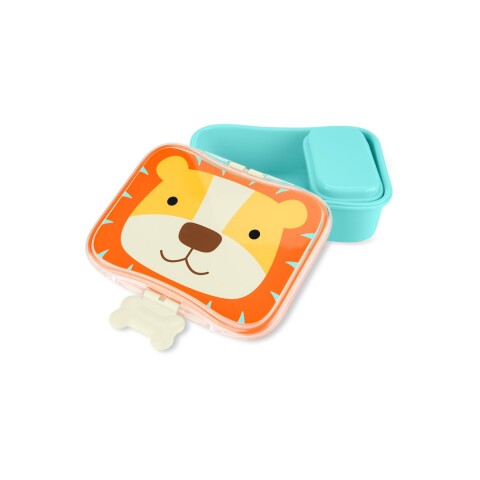 TUPPERSH Tupper Contenedor Lanchera Para Niños 2 En 1 Skip Hop - León
