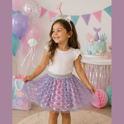 Set de Tutu y Vincha Sirena Set de Tutu y Vincha Sirena