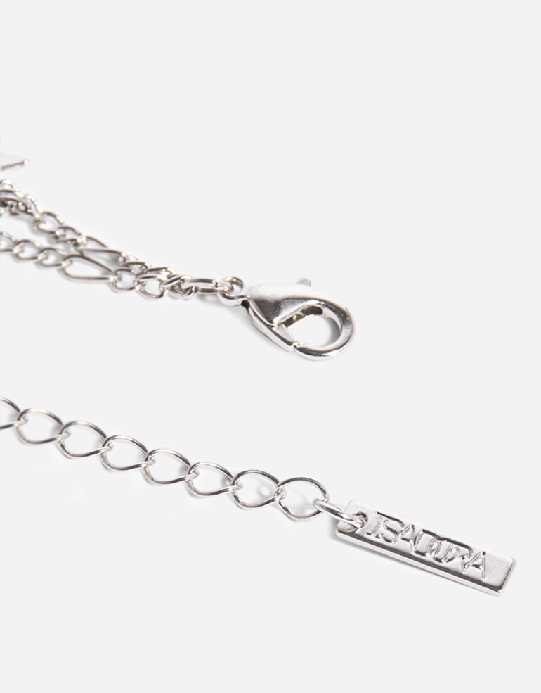 Pulseras Flexibles Metal Pulsera Con Estrellitas - Plateado Rodio