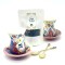 Set de té para dos personas cerámica Rosado