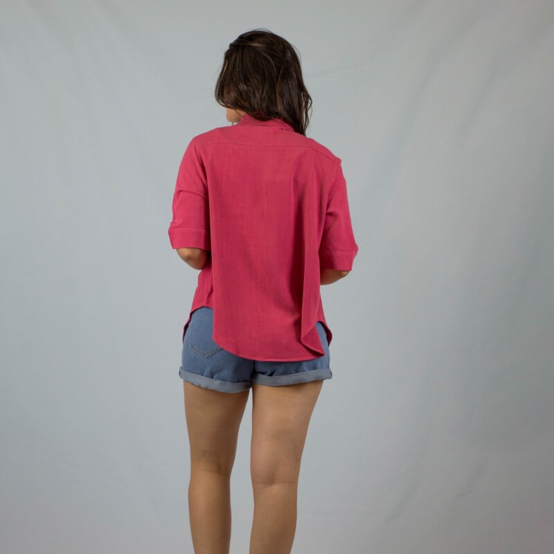 Camisa Lino Slowly Red