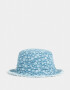 Sombreros verano Flores Piluso Denim Florcitas - Azul Gastado
