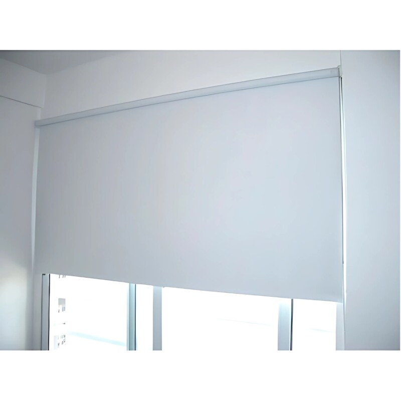 Cortina Roller Blackout Lumax 160x240 Cm Para Ventana Oscurecimiento Total Blanco