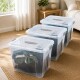 Set x3 caja organizadora 23,5lt TRANSPARENTE