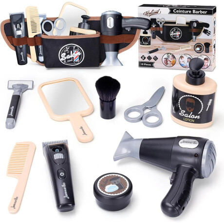 Set Completo x10 Peluquería Barbería Infantil Secador El Rey Set Completo x10 Peluquería Barbería Infantil Secador El Rey