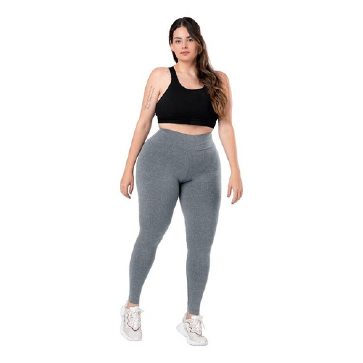 Calza legging deportiva para dama Graphene Azul Melange 