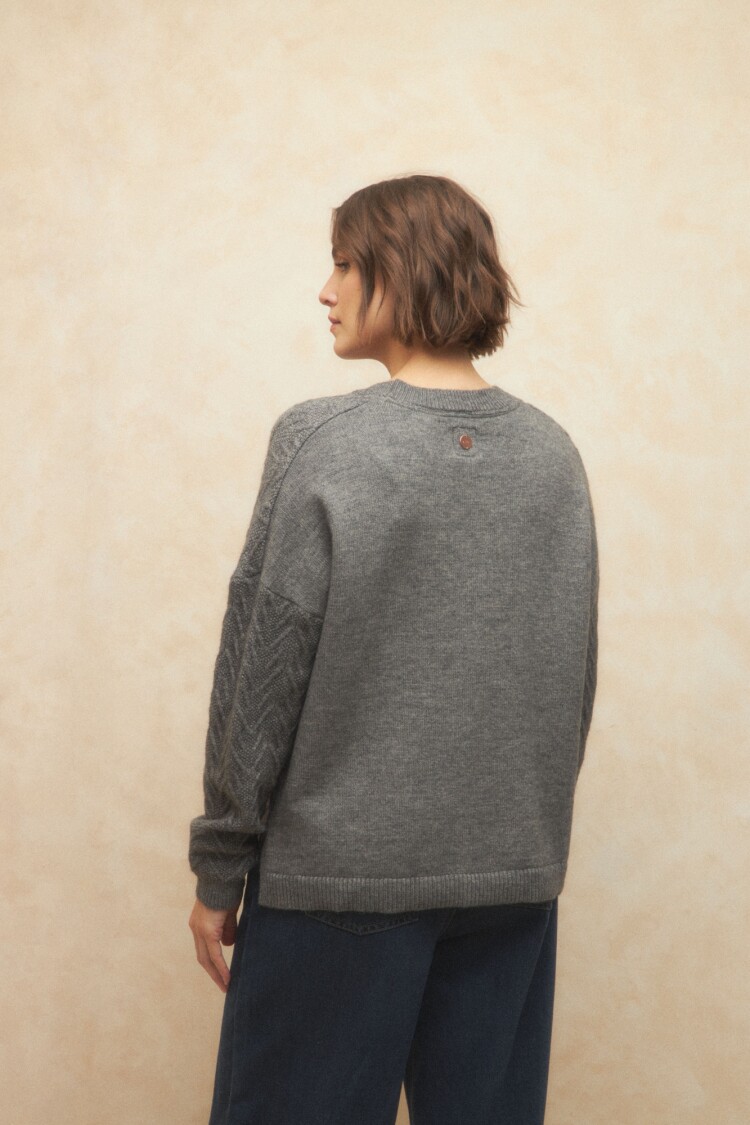 SWEATER JUNO Gris Melange