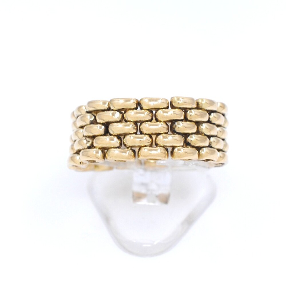 Anillo en oro 18k amarillo, tipo panther 5 hilos Anillo en oro 18k amarillo, tipo panther 5 hilos