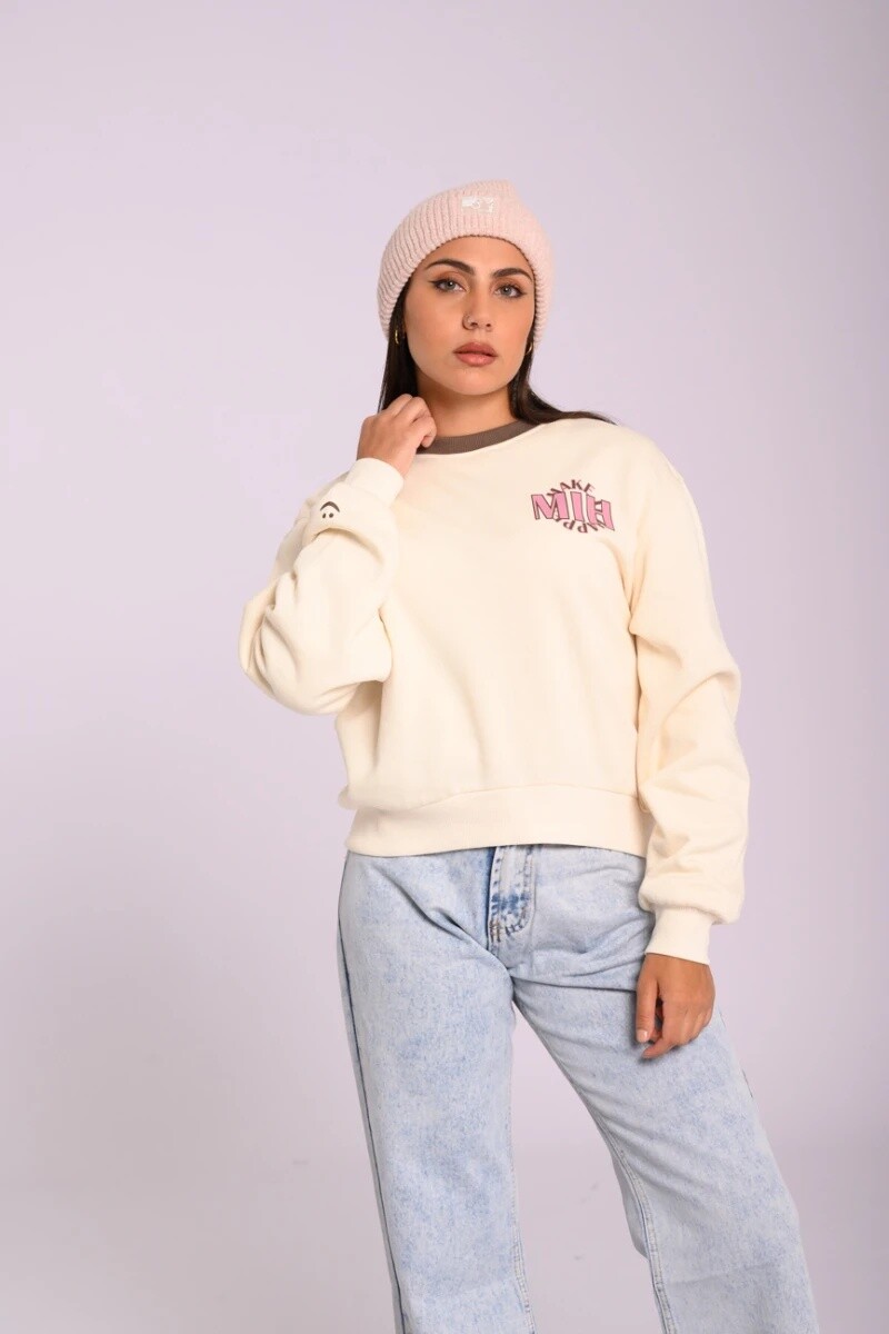 Buzo Dama E/A/L/Base Alg.C/Fepl.C/Estam.Canva XS-XL - Crudo 