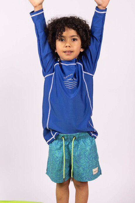 Remera UV Lisa Azul francia