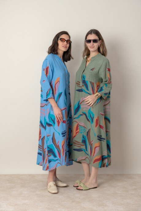 VESTIDO SILVINA Verde seco