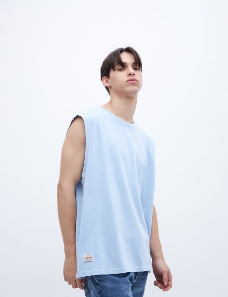 Musculosa Poe Celeste