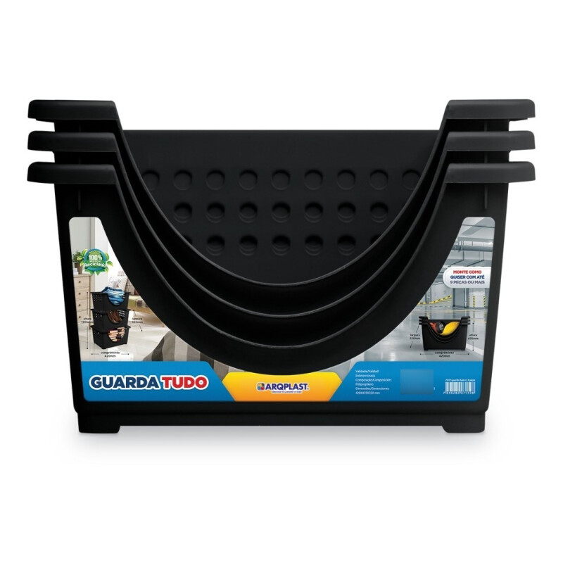Caja Organizadora 3 Estantes Multiuso Estantería Plastico Caja Organizadora 3 Estantes Multiuso Estantería Plastico