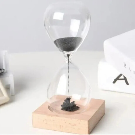 Reloj De Arena Deco Magnetico Negro Reloj De Arena Deco Magnetico Negro