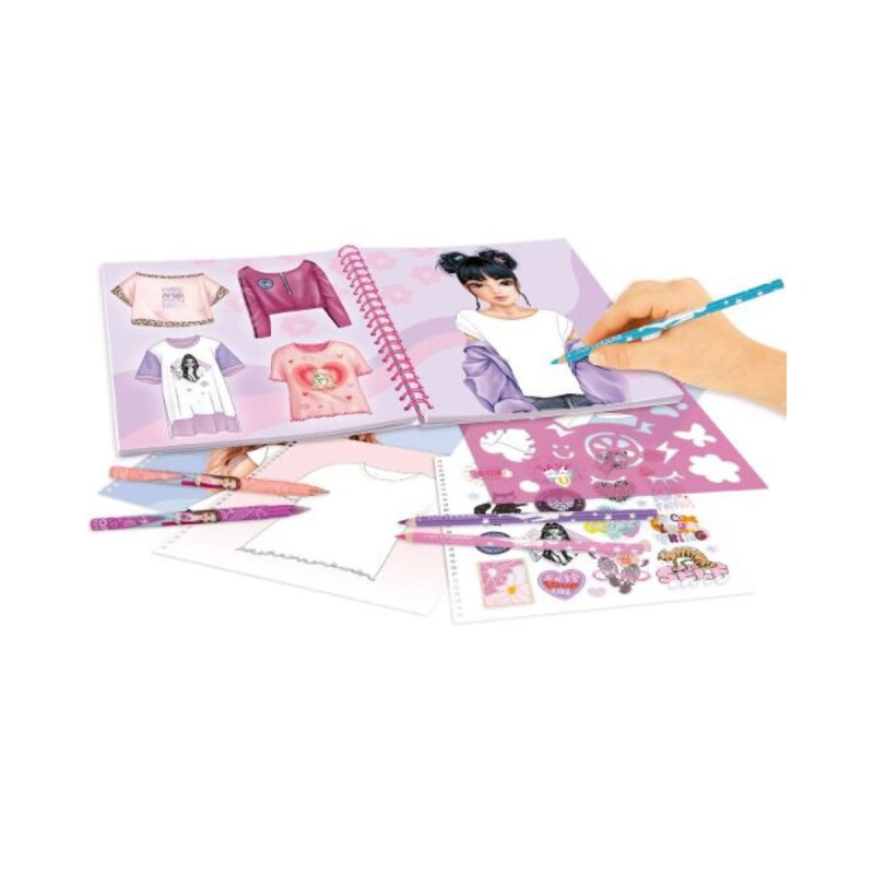 Libro con stickers T-shirt designer Top Model Libro Con Stickers T-shirt Designer Top Model