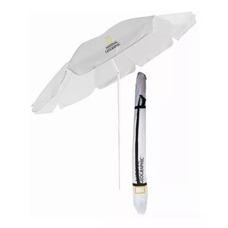 Sombrilla Nat Geo 190cm Color Blanco Qng01b.- Sombrilla Nat Geo 190cm Color Blanco Qng01b.-