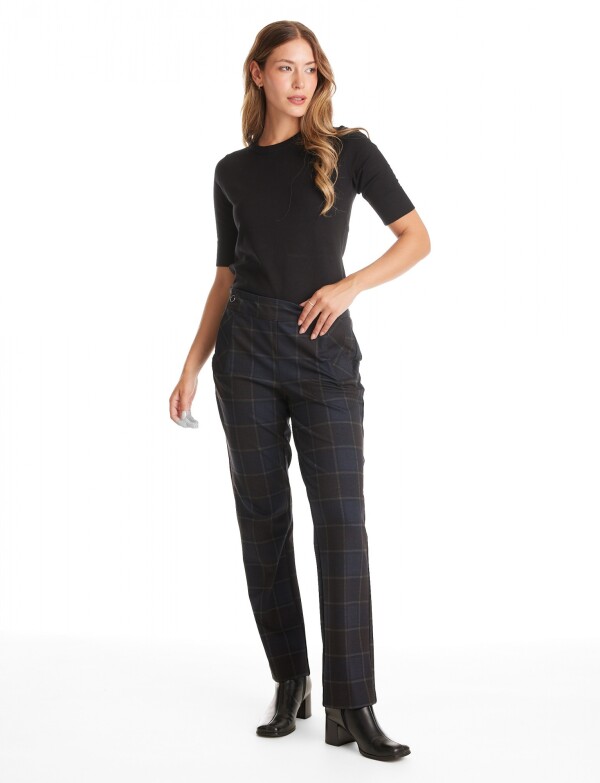 Pantalon Cuadros AZUL/MULTI