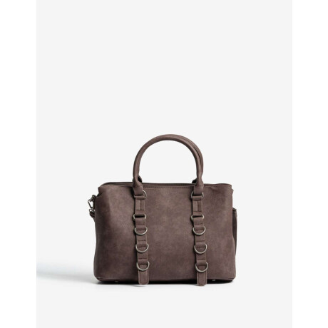 Cartera City Chocolate Arandelas Marron Chocolate