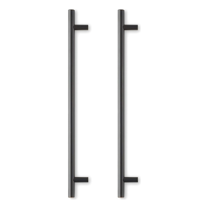 Pack X2 Tirador Manija Agarre Para Mueble Negro Mate Negro