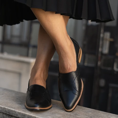 ZAPATO VENET - CUERO ALEXA NEGRO