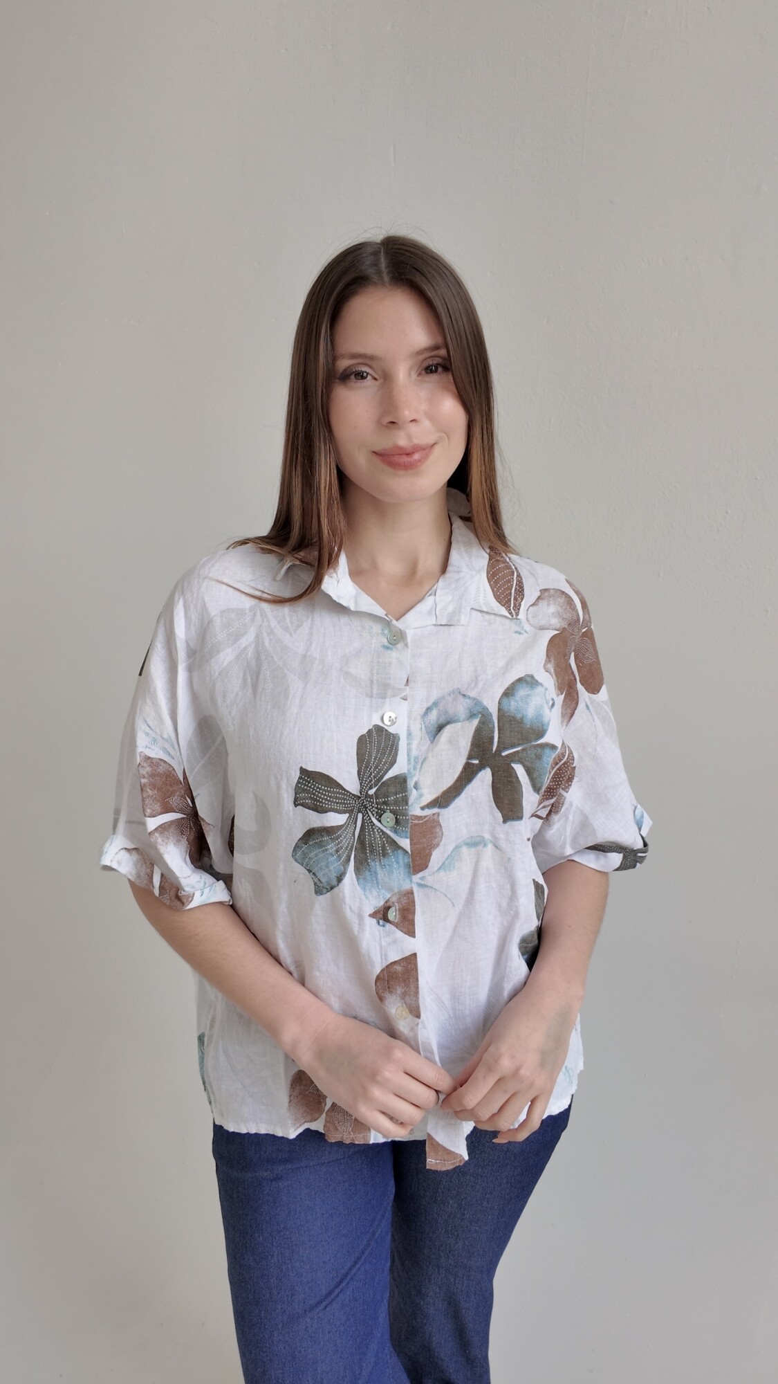 Camisa Hawai Blanca