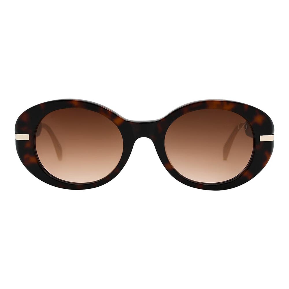 Lentes de sol De Acetato Redondo Premium Gradiente Marón/Tortuga