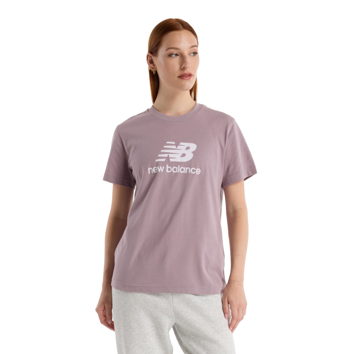 Remera New Balance de Dama - Sport Essentials - WT41502ICW - ICEWINE 