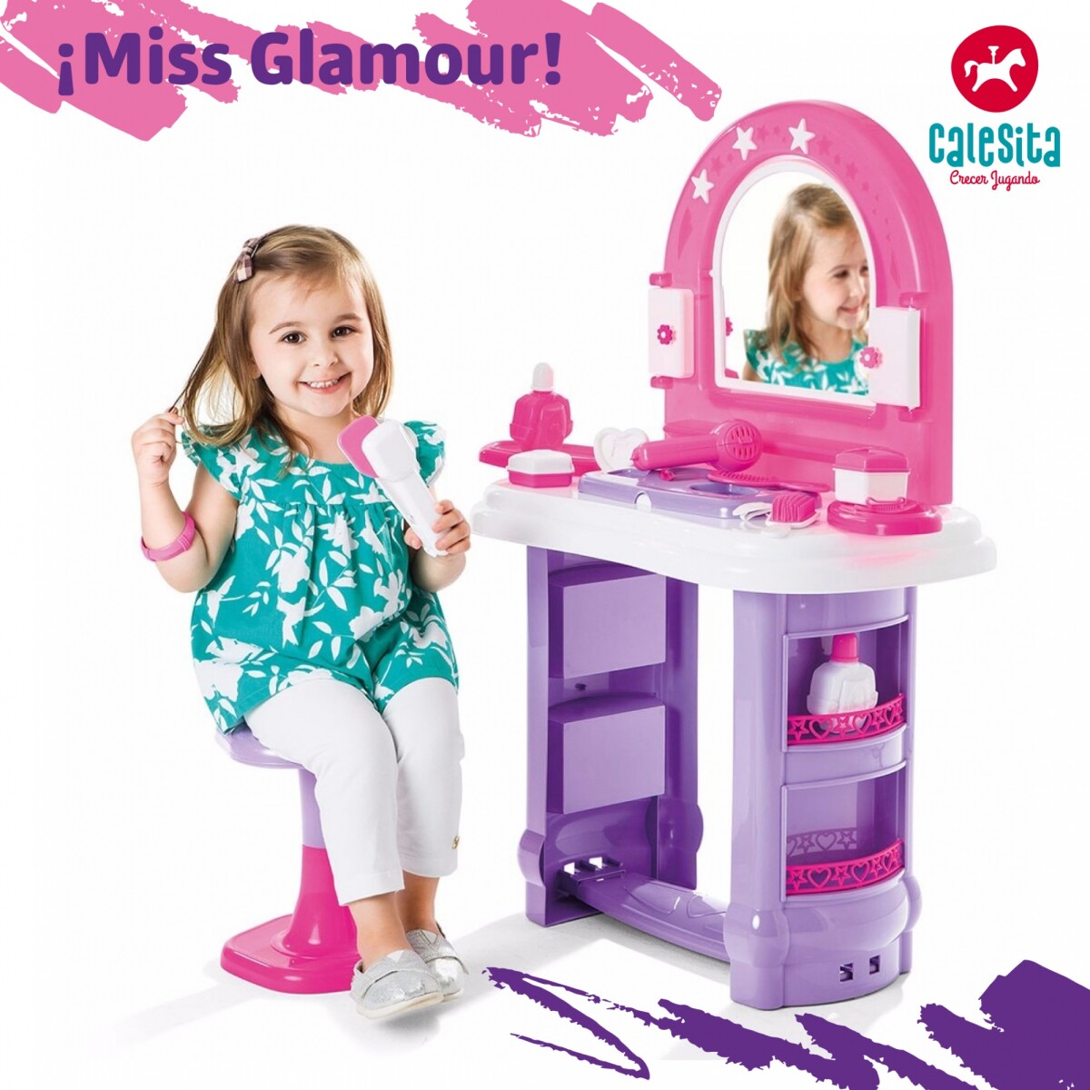 Juego Infantil Mesa Maquillaje Miss Glamour - 001 